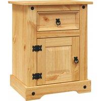 vidaXL Bedside Cabinet Mexican Pine Corona Range 53x39x67 cm, Brown