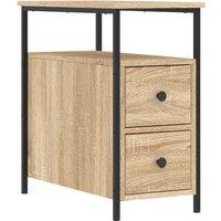 Vidaxl Bedside Cabinet Sonoma Oak 30X60X60 Cm Engineered Wood, Brown