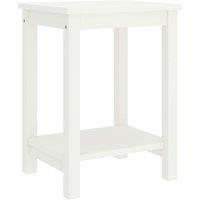 Vidaxl Bedside Cabinet White 35X30X47 Cm Solid Pinewood, White