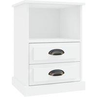 Vidaxl Bedside Cabinet White 43X36X60 Cm, White