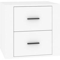 Vidaxl Bedside Cabinet White 50X39X47 Cm, White