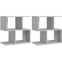 Vidaxl Bedside Cabinets 2 Pcs Grey Sonoma 50X30X51.5 Cm Engineered Wood, Grey
