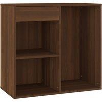 Vidaxl Cosmetic Cabinet Brown Oak 80X40X75 Cm Engineered Wood, Brown