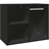 Vidaxl Dressing Cabinet Black 80X40X65 Cm Engineered Wood, Black