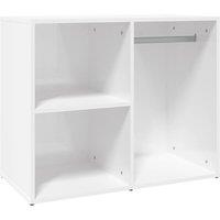 Vidaxl Dressing Cabinet High Gloss White 80X40X65 Cm Engineered Wood, White