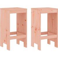 vidaXL Bar Stools 2 pcs 40x36x75 cm Solid Wood Douglas, Brown