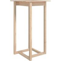 Vidaxl Bar Table 60X60X110 Cm Solid Wood Pine, Brown