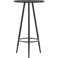Vidaxl Bar Table Black 60X107.5 Cm Mdf, Black