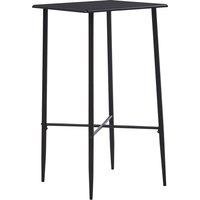 Vidaxl Bar Table Black 60X60X111 Cm Mdf, Black