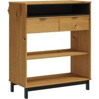 Vidaxl Bar Table Flam 92X45X110 Cm Solid Wood Pine, Brown