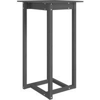 Vidaxl Bar Table Grey 60X60X110 Cm Solid Wood Pine, Grey
