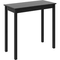 Vidaxl Bar Table Mdf Black 115X55X107 Cm, Black