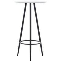 Vidaxl Bar Table White 60X107.5 Cm Mdf, White