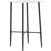 Vidaxl Bar Table White 60X60X111 Cm Mdf, White