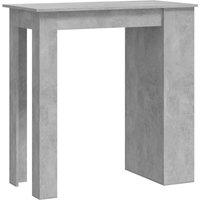 Vidaxl Bar Table With Storage Rack Concrete Grey 102X50X103.5 Cm, Grey
