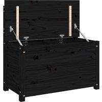 vidaXL Bench Black 80x41x77 cm Solid Wood Pine, Black