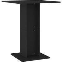 Vidaxl Bistro Table Black 60X60X75 Cm Engineered Wood, Black