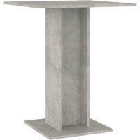 Vidaxl Bistro Table Concrete Grey 60X60X75 Cm Engineered Wood, Grey