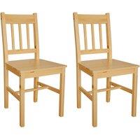 vidaXL Dining Chairs 2 pcs Pinewood