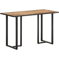 Vidaxl Dining Table 120 Cm Rough Mango Wood, Brown