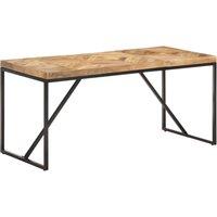 Vidaxl Dining Table 160X70X76 Cm Solid Acacia And Mango Wood, Brown