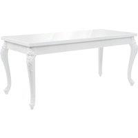 Vidaxl Dining Table 179X89X81 Cm High Gloss White, White