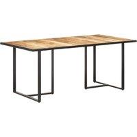 Vidaxl Dining Table 180 Cm Rough Mango Wood, Brown