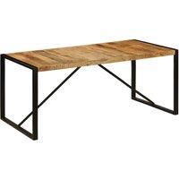 Vidaxl Dining Table 180X90X75 Cm Solid Mango Wood, Brown