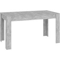 Vidaxl Dining Table Concrete Grey 140X74.5X76 Cm Engineered Wood, Grey