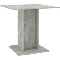 vidaXL Dining Table Concrete Grey 80x80x75 cm Engineered Wood, Grey