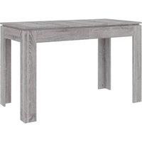 Vidaxl Dining Table Grey Sonoma 120X60X76 Cm Engineered Wood, Grey