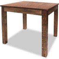 vidaXL Dining Table Solid Reclaimed Wood 82x80x76 cm, Brown
