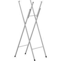 Vidaxl Folding Bar Table Legs Silver 45X53X108 Cm Galvanised Steel, Silver