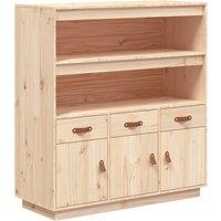 Vidaxl Highboard 100X40X108.5 Cm Solid Wood Pine, Brown