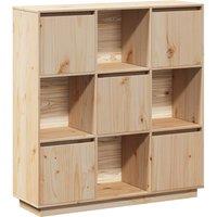 vidaXL Highboard 110.5x35x117 cm Solid Wood Pine, Brown
