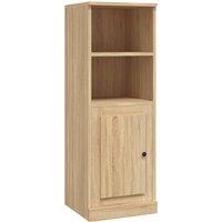 Vidaxl Highboard Sonoma Oak 36X35.5X103.5 Cm Engineered Wood, Brown