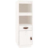 Vidaxl Highboard White 34X40X108 5 Cm Solid Wood Pine, White