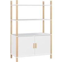 Vidaxl Highboard White 80X40X121 Cm Engineered Wood, White