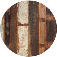 Vidaxl Round Table Top 70 Cm 15-16 Mm Solid Reclaimed Wood, Multi