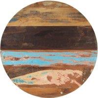 Vidaxl Round Table Top 80 Cm 25-27 Mm Solid Reclaimed Wood, Multi