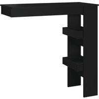 Vidaxl Wall Bar Table Black 102X45X103.5 Cm Engineered Wood, Black