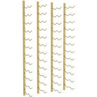 Vidaxl Wall Mounted Wine Rack For 24 Bottles 2 Pcs Gold Iron, Gold