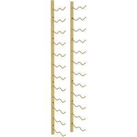Vidaxl Wall Mounted Wine Rack For 24 Bottles Gold Iron, Gold