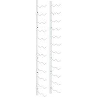 Vidaxl Wall Mounted Wine Rack For 24 Bottles White Iron, White