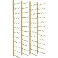 Vidaxl Wall Mounted Wine Rack For 36 Bottles 2 Pcs Gold Iron, Gold