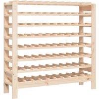 Vidaxl Wine Rack 109.5X30X107.5 Cm Solid Wood Pine, Brown
