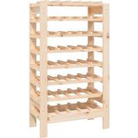 Vidaxl Wine Rack 61.5X30X107.5 Cm Solid Wood Pine, Brown