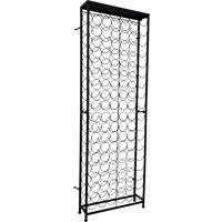 Vidaxl Wine Rack For 108 Bottles Metal, Black