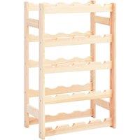 Vidaxl Wine Rack For 20 Bottles Pinewood