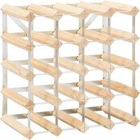 Vidaxl Wine Rack For 20 Bottles Solid Pinewood